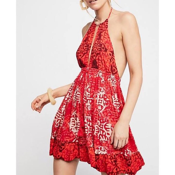 Free People Dresses & Skirts - Free People Backless Halter Dress